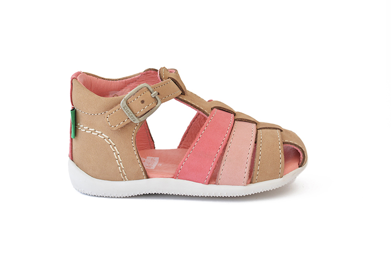 oor Coördineren Renovatie Kickers BIGFLY Baby Sandals in Beige